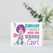 Thyroïde kanker overkomt bij verkeerde Girl.png Briefkaart (Staand voorkant)