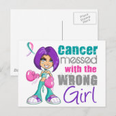Thyroïde kanker overkomt bij verkeerde Girl.png Briefkaart (Voorkant / Achterkant)