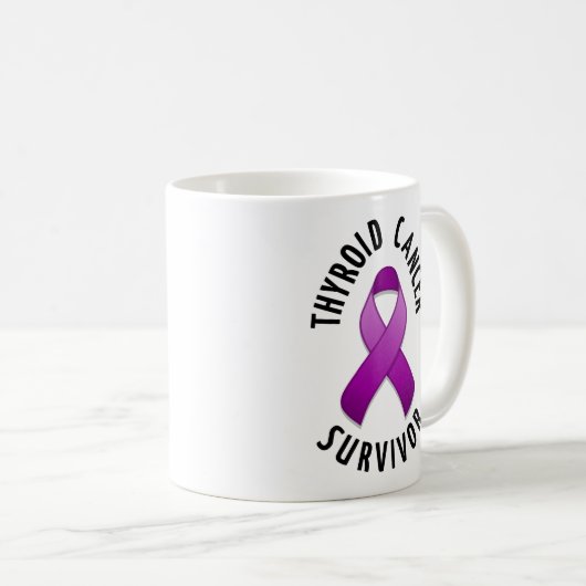 Thyroïde kanker Overlevende Mok (Voorkant rechts)