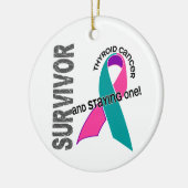 Thyroïde kanker Overleving 1 Keramisch Ornament (Links)