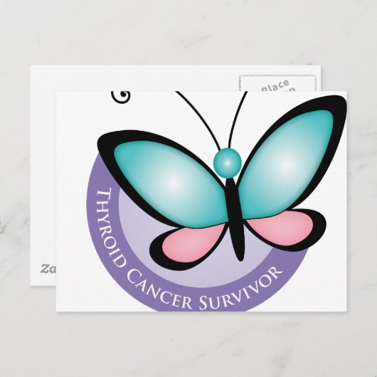 Thyroïde kanker Overleving Briefkaart (Voorkant / Achterkant)