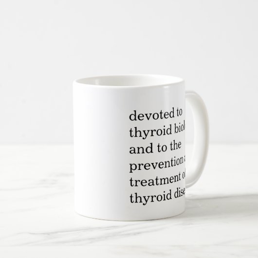 Thyroïde Thyroidoloog Koffiemok (Voorkant rechts)