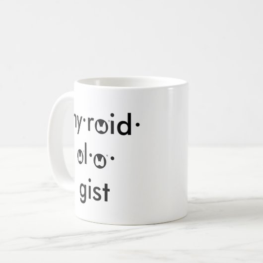 Thyroïde Thyroidoloog Koffiemok (Voorkant links)