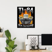Ti-84 Plus Calculator Funny Math Teacher Poster (Thuiskantoor)