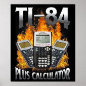 Ti-84 Plus Calculator Funny Math Teacher Poster (Voorkant)
