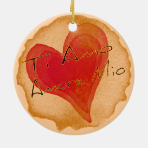 Ti Amo Amore Mio Keramisch Ornament