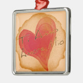 Ti Amo Amore Mio Metalen Ornament (Links)
