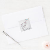 Ti Amo Baby olifant Stickers (Envelop)