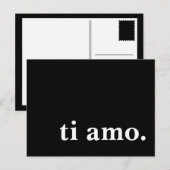 Ti Amo. Briefkaart (Voorkant / Achterkant)