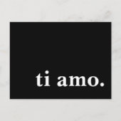 Ti Amo. Briefkaart (Voorkant)