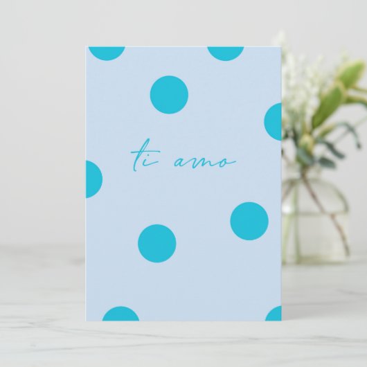 Ti amo flat Greeting Card Kaart (Staand voorkant)