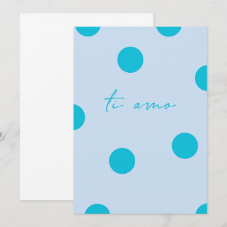 Ti amo flat Greeting Card Kaart