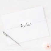 Ti Amo/I houdt van je Hart Sticker (Envelop)