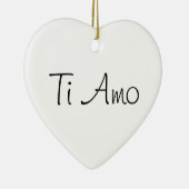 Ti Amo/I houdt van je Keramisch Ornament (Rechts)