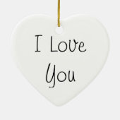 Ti Amo/I houdt van je Keramisch Ornament (Achterkant)