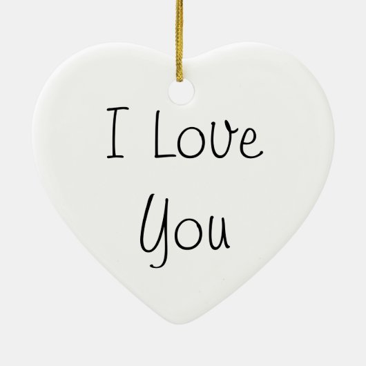 Ti Amo/I houdt van je Keramisch Ornament (Achterkant)