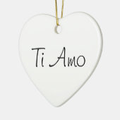 Ti Amo/I houdt van je Keramisch Ornament (Links)