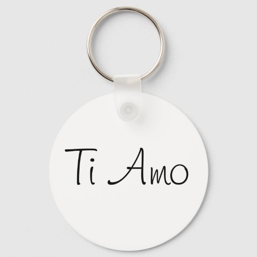 Ti Amo/I houdt van je Sleutelhanger (Voorkant)