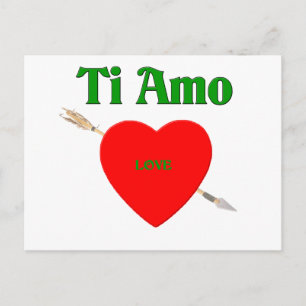 Ti Amo (ik hou van je) Briefkaart
