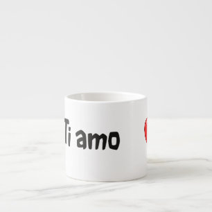 Ti amo - Ik hou van je in het Italiaans Espresso Kop