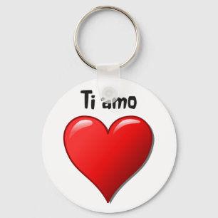 Ti amo - Ik hou van je in het Italiaans Sleutelhanger