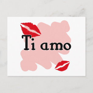 Ti amo - Italiaans Ik hou van je Briefkaart