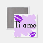 Ti amo - Italiaans Ik hou van je Magneet (Voorkant / Achterkant)