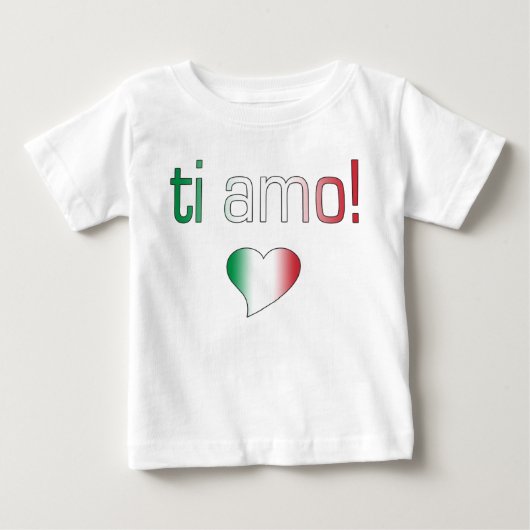 Ti Amo. Italiaanse vlag (Voorkant)