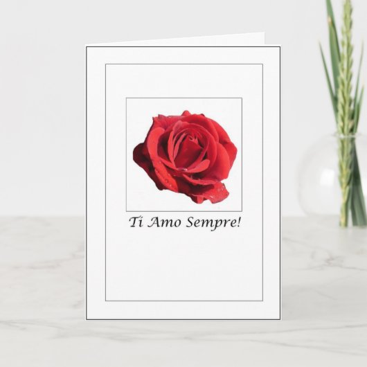 Ti Amo Sempre - Italiaans geliefde altijd Kaart (Voorkant)