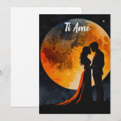Ti Amo Spaans Ik hou van je Romantische Kaart (Voorkant / Achterkant)