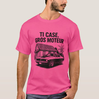 TI CASE GROS N&B MOTOR T-SHIRT