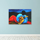 Ti-Jean de gitarist 2008 Canvas Afdruk (Insitu (Houten vloer))