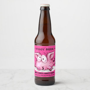 Ti-PIG CARTOON BIERETIKET FLES Bier Etiket