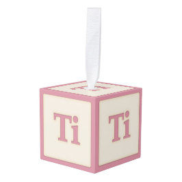 "Ti" Solfeggio Musical Baby Blokken Roze Decoratie