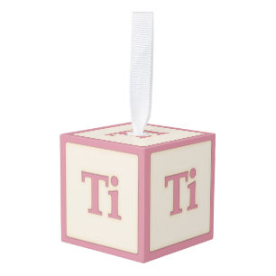 "Ti" Solfeggio Musical Baby Blokken Roze Decoratie