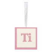 "Ti" Solfeggio Musical Baby Blokken Roze Decoratie (Rechts)