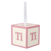 "Ti" Solfeggio Musical Baby Blokken Roze Decoratie (Achter hoekig)