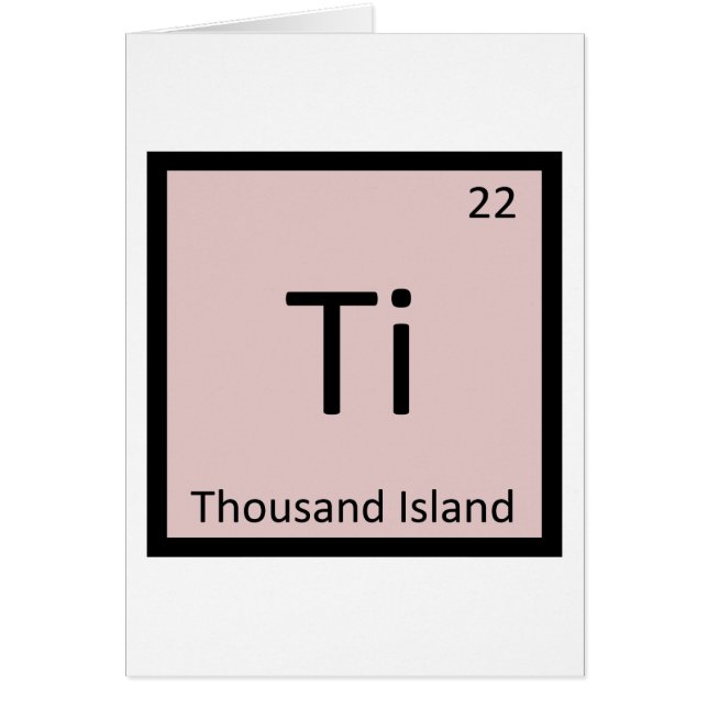 Ti - Thousand Island scheikunde periodiek systeem (Voorkant)