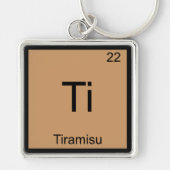 Ti - Tiramisu Funny Chemistry Element Symbol T-shi Sleutelhanger (Voorkant)