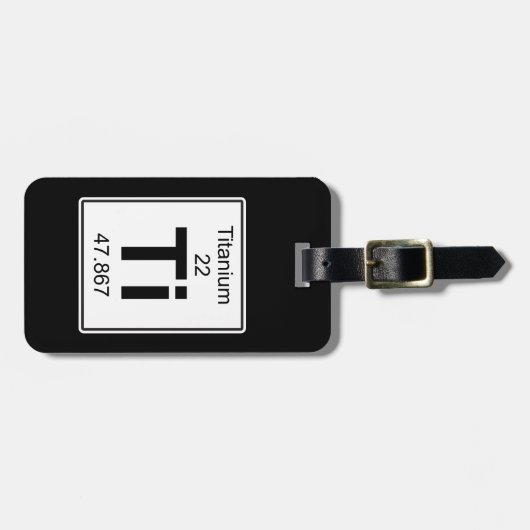 Ti - Titaan Bagagelabel (Voorkant horizontaal)