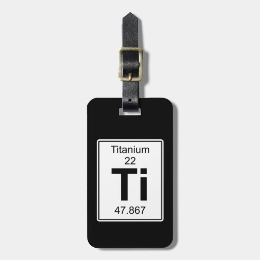 Ti - Titaan Bagagelabel (Voorkant verticaal)