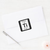 Ti - Titaan Vierkante Sticker (Envelop)