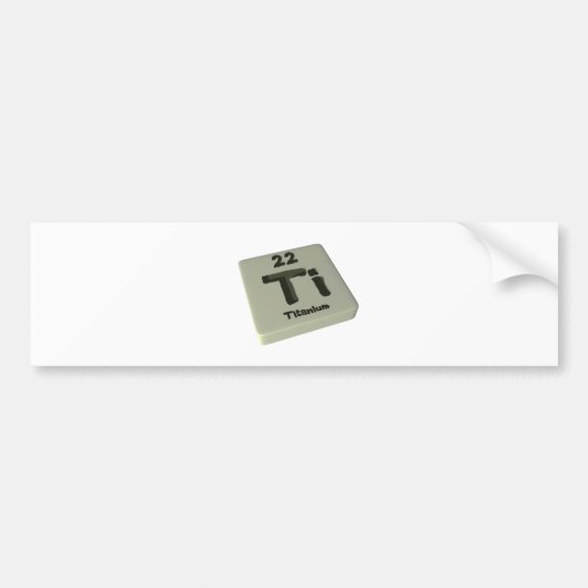 Ti Titanium Bumpersticker (Voorkant)