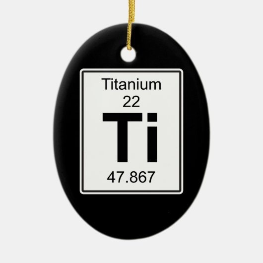 Ti - Titanium Keramisch Ornament (Voorkant)