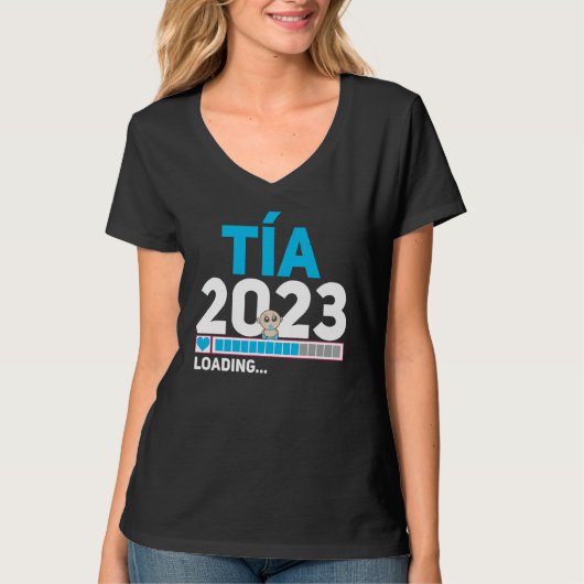 Tía 2023 Cargando Tía 2023 Verwachte Anuncio T-shirt (Voorkant)
