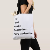 Tia Aunt tante Godmoeder Théleing Tote Bag (Dichtbij)