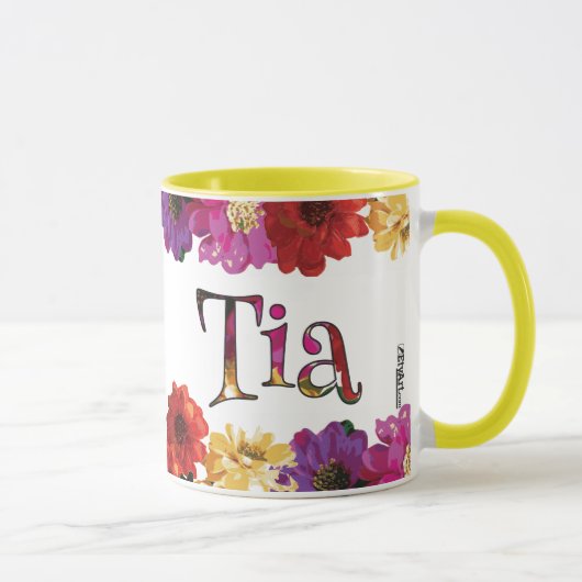 Tia Colorful Fun Floral Mok (Rechts)
