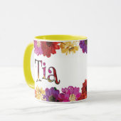 Tia Colorful Fun Floral Mok (Voorkant links)