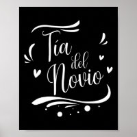 Tia del Novio Spaanse tante van de bruidegom bruil