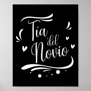 Tia del Novio Spaanse tante van de bruidegom bruil Poster